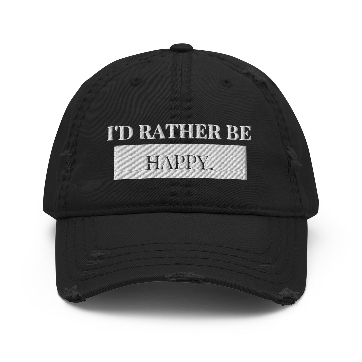 Happy Distressed Hat