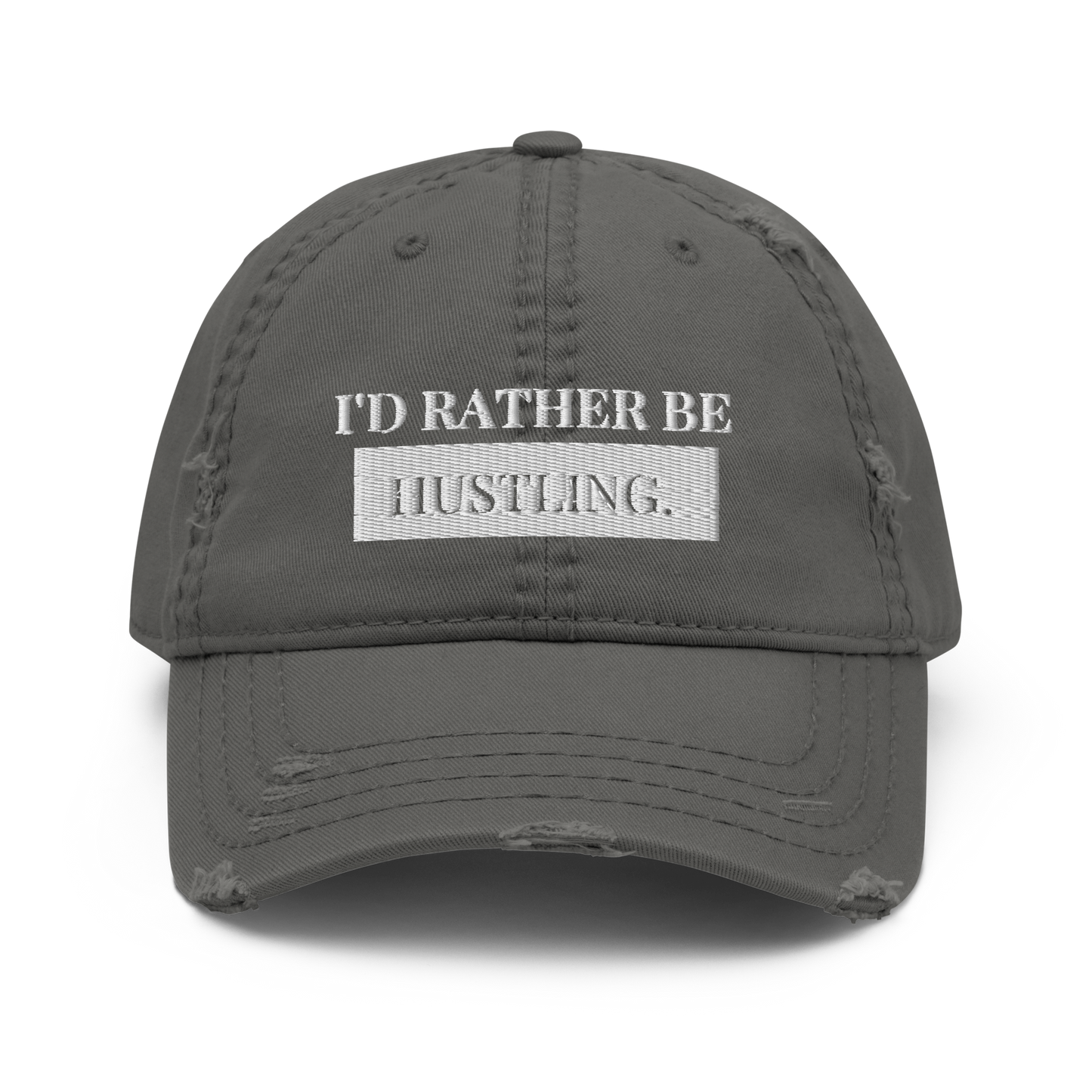 Hustling Distressed Hat