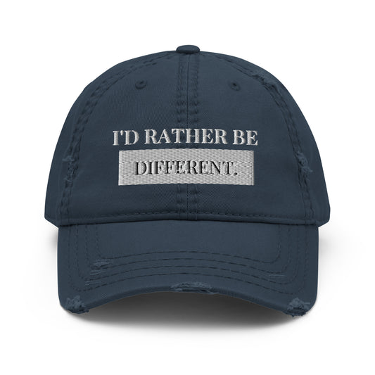 Different Distressed Hat